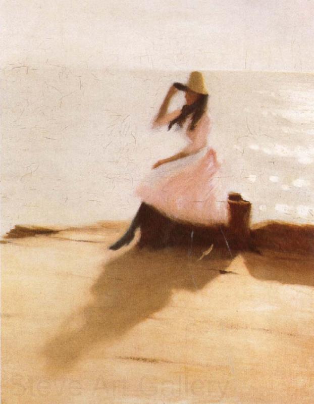 Philip Wilson Steer Young woman on the Beach Spain oil painting art